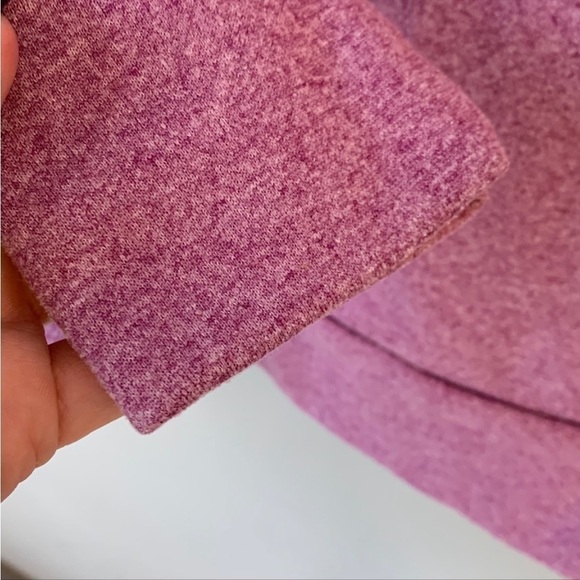 Reebok Purple Orange Pullover Quarter Zip Kangaroo Pocket Contrast Sweatshirt M - Picture 6 of 11